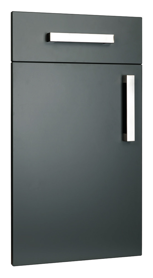 Alto door design in graphite with metal handles